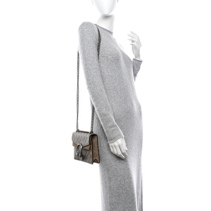 Gucci GG Supreme Monogram Mini Dionysus Shoulder Bag Taupe 2 of 12