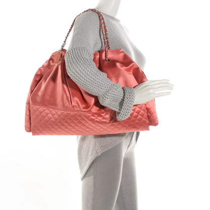 Chanel Satin Melrose Cabas Light Red 2 of 8