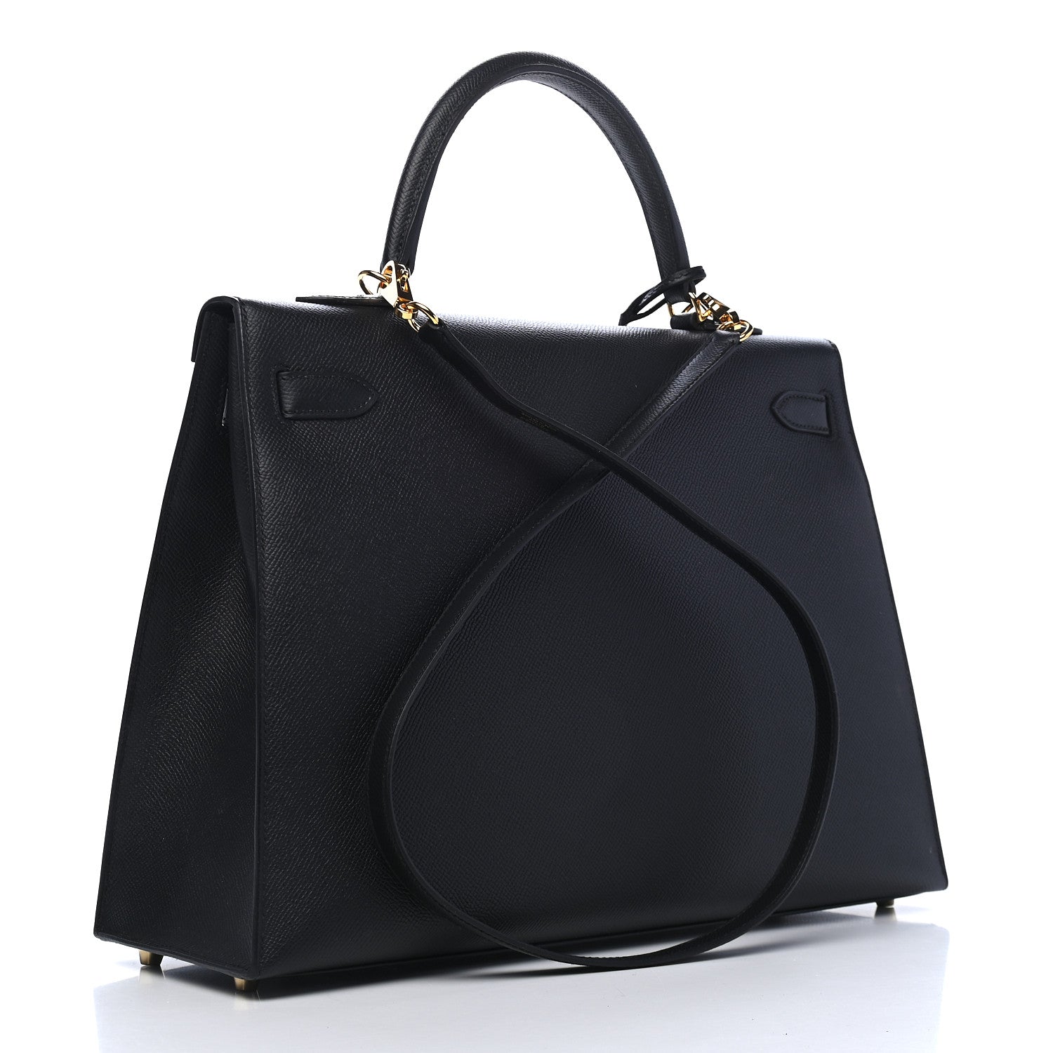Hermes Epsom Kelly Sellier 35 Black 3 of 10