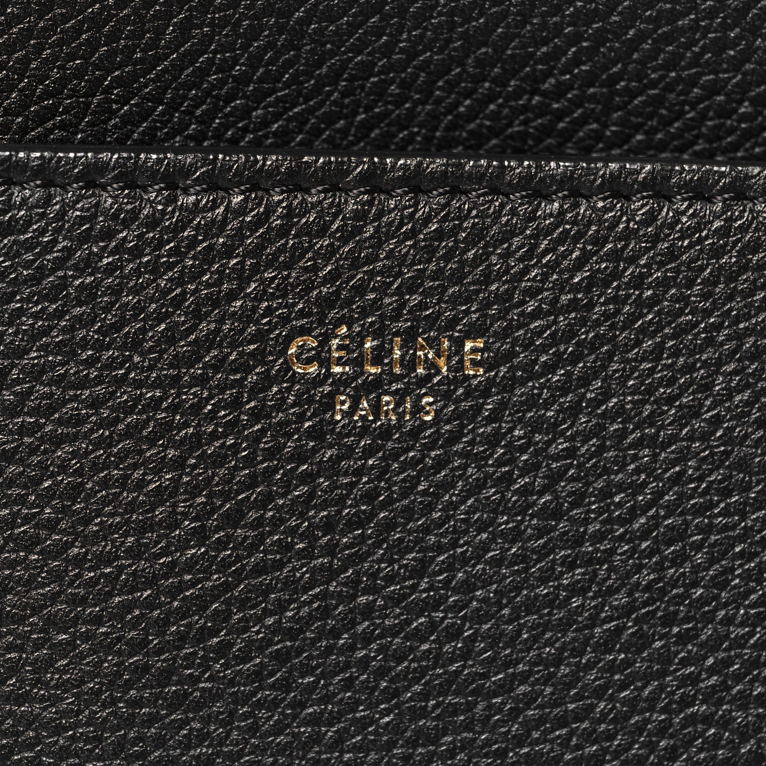 Celine Soft Grained Calfskin Sangle Bucket Bag Black 6 of 11