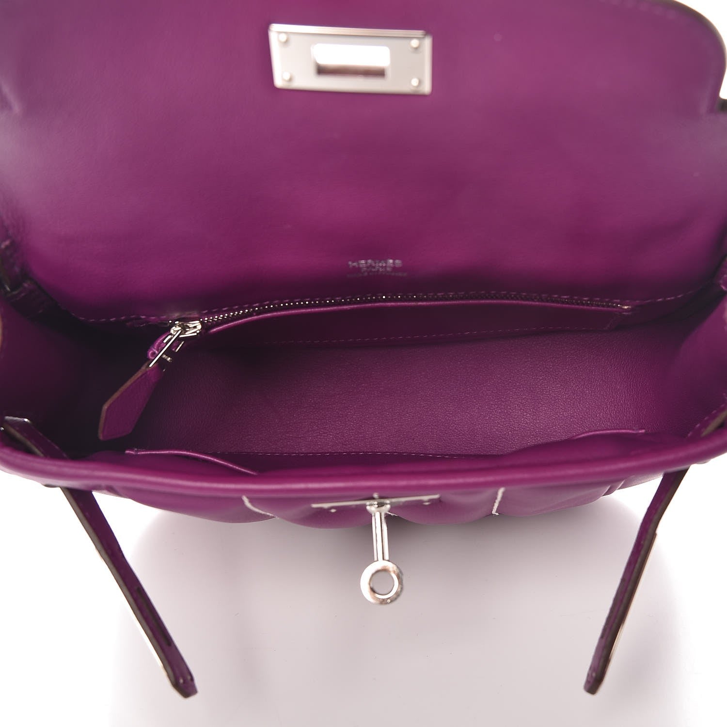 Hermes Veau Swift Mini Sac Berline Anemone Bleu Electrique 5 of 8