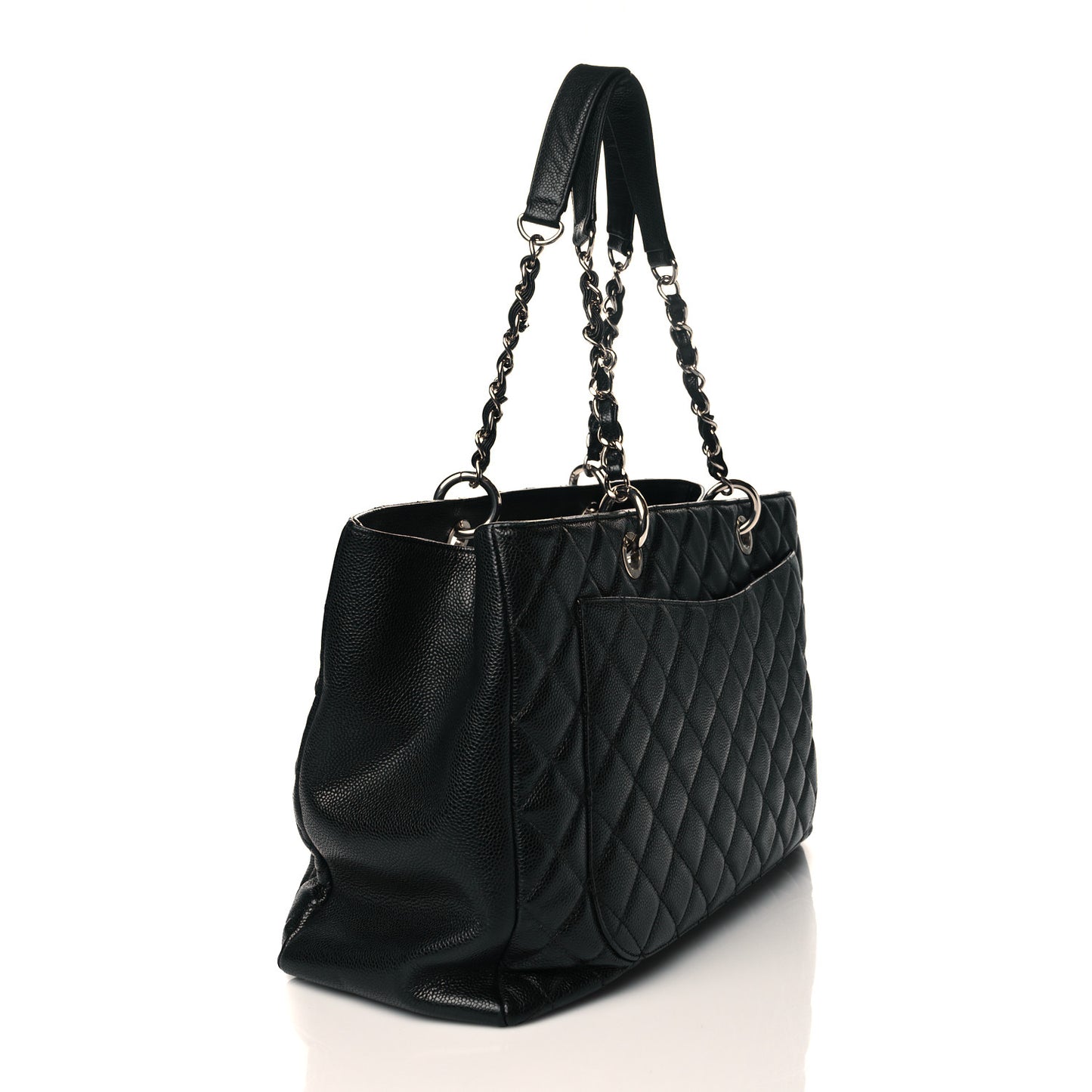 Caviar Quilted XL Grand Shopping Tote GST Black