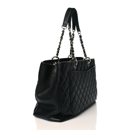Chanel Caviar Quilted XL Grand Shopping Tote GST Black 3 of 12