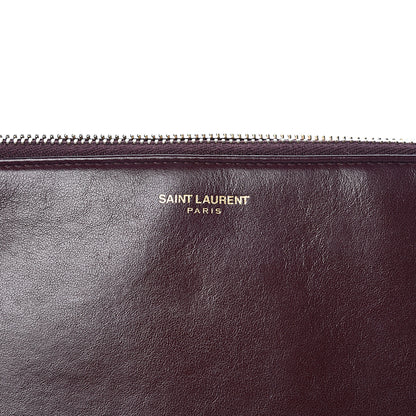 Saint Laurent Calfskin Teen Monogram Crossbody Bag Bordeaux 6 of 10