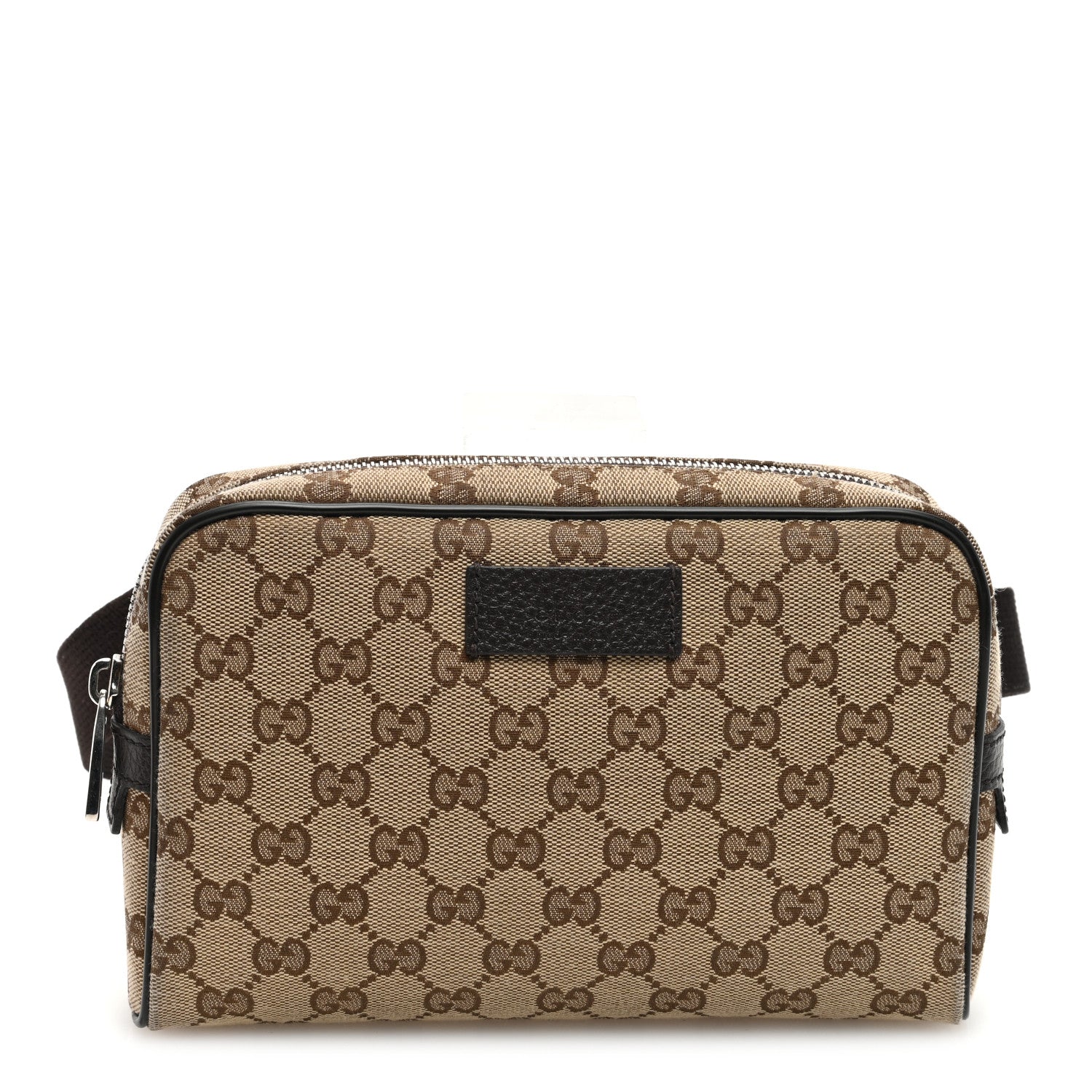 Gucci Monogram Dollar Calfskin Belt Bag Beige Ebony Testa di Moro Marrone Scuro 1 of 10