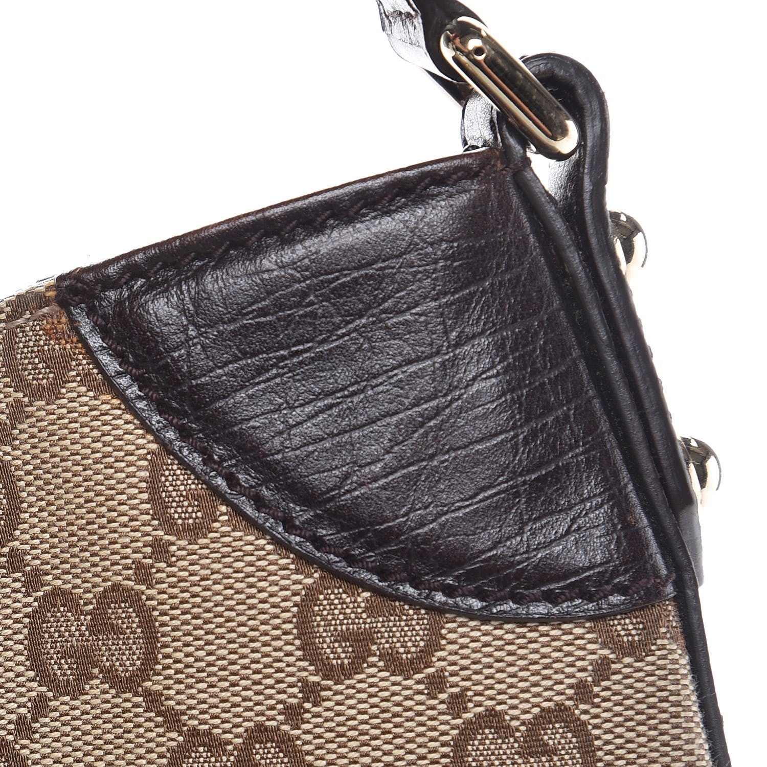 Gucci Monogram Hasler Hobo Dark Brown 9 of 14