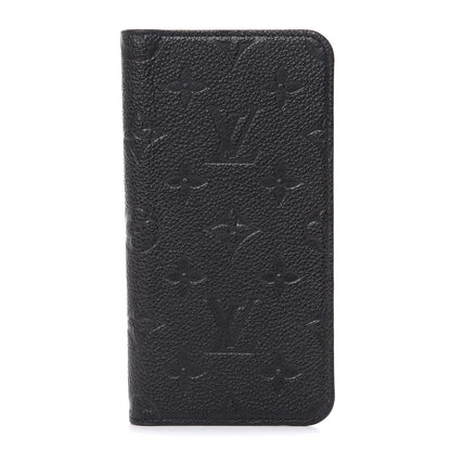 Louis Vuitton Empreinte iPhone X/XS Folio Case Black 1 of 9