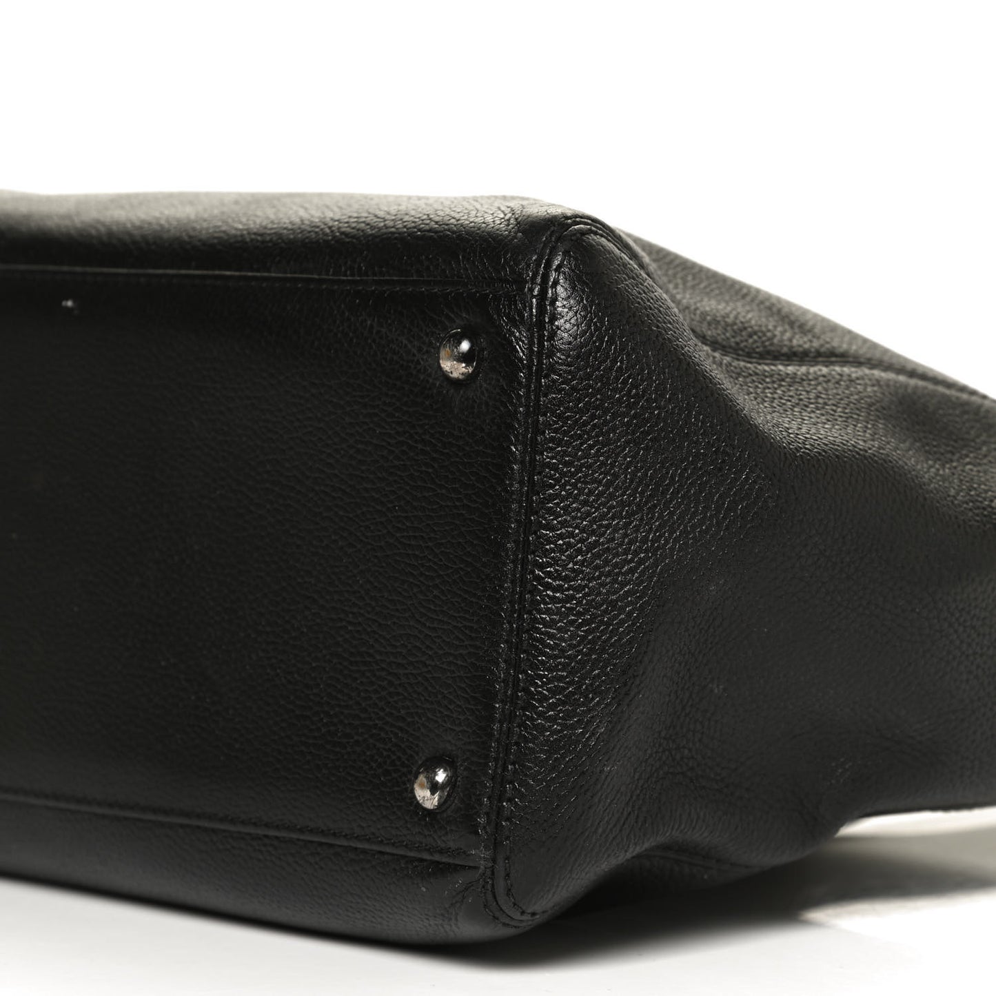 Calfskin Small Cerf Executive Shopper Tote Black