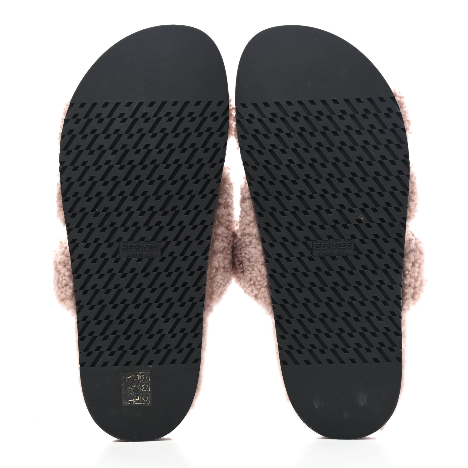 Hermes Woolskin Womens Chypre Sandals 40 Bois De Santal 5 of 8