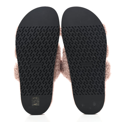 Hermes Woolskin Womens Chypre Sandals 40 Bois De Santal 5 of 8