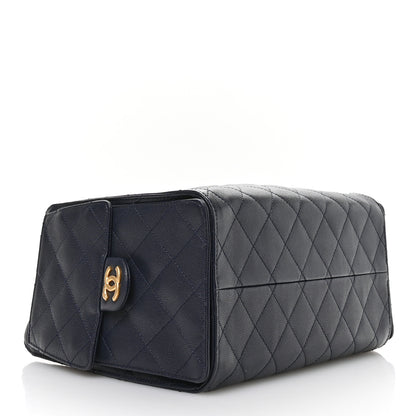 Chanel Caviar Quilted Small Chanel 25 Handbag Dark Navy 4 of 10