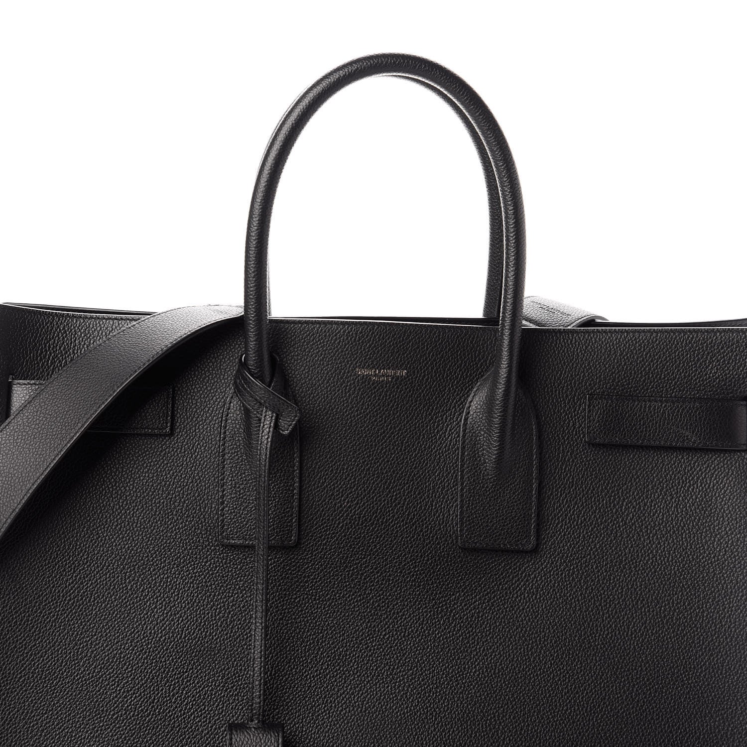 Saint Laurent Grained Calfskin Large Sac De Jour Carryall Black 8 of 16