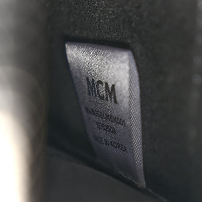 MCM Lauretos Lurex Jacquard Small Ella Boston Bag Black 7 of 10