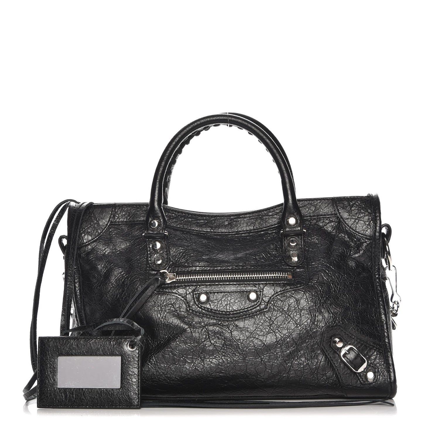 Agneau Classic Silver Hardware S City Black