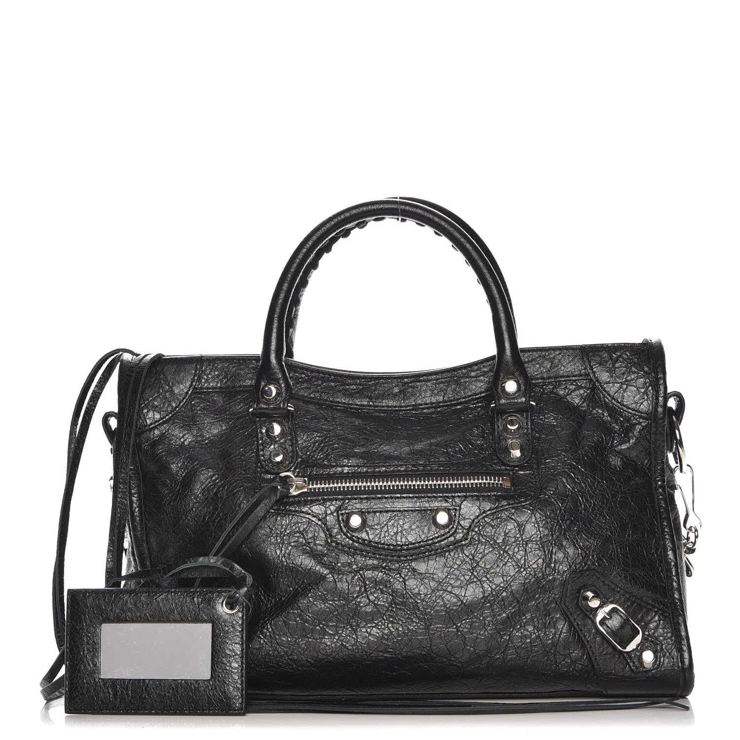 Balenciaga Agneau Classic Silver Hardware S City Black 1 of 8