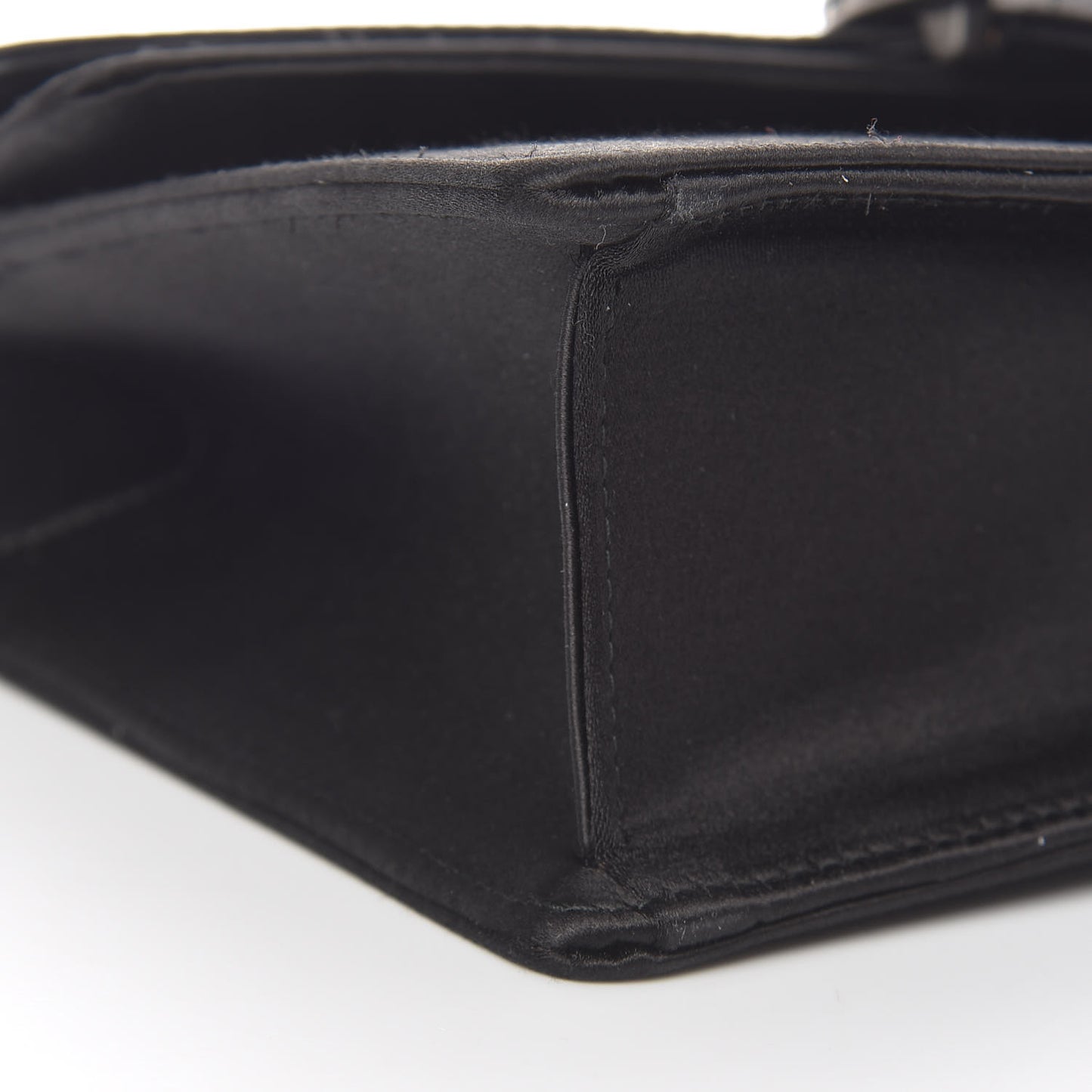 Satin Silk Crystal Small Dionysus Shoulder Bag Black Black Diamond