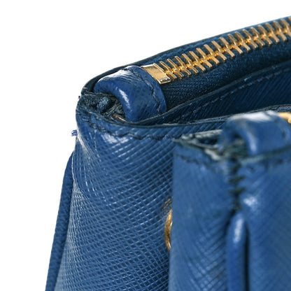 Prada Saffiano Lux Extra Large Galleria Double Zip Tote Bluette 11 of 12