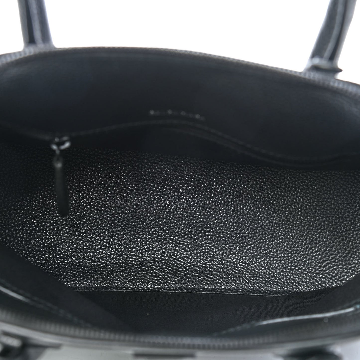 Supple Calfskin Rivet Small Ville Top Handle Bag Black