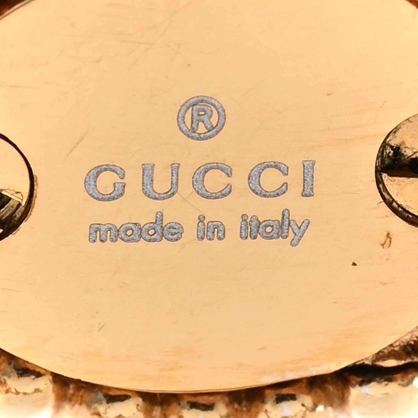 Pearl Crystal Embellished Interlocking G Necklace Pink Aged Gold