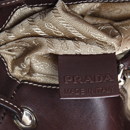 Prada Jacquard Logo Hobo Corda Bruciato 6 of 18