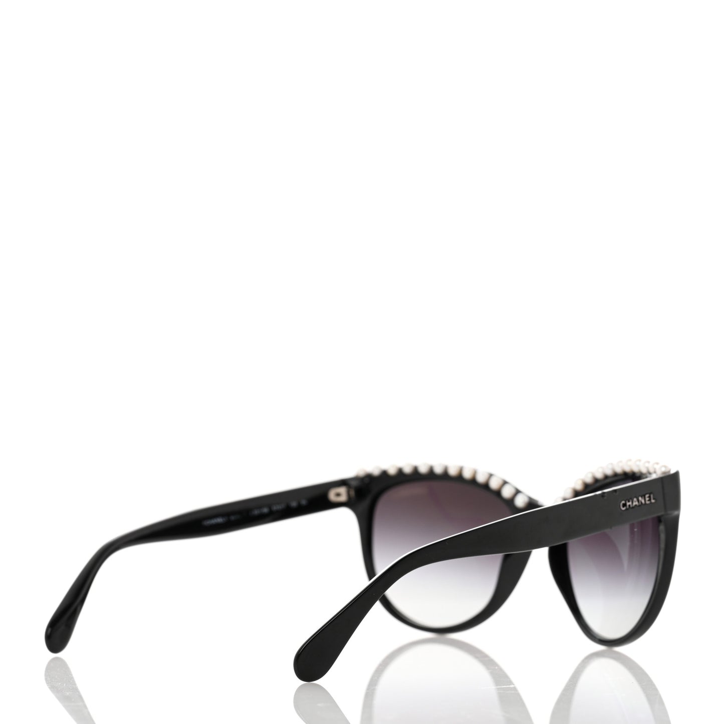 Freshwater Cultured Pearl Butterfly Sunglasses 6040-H Black
