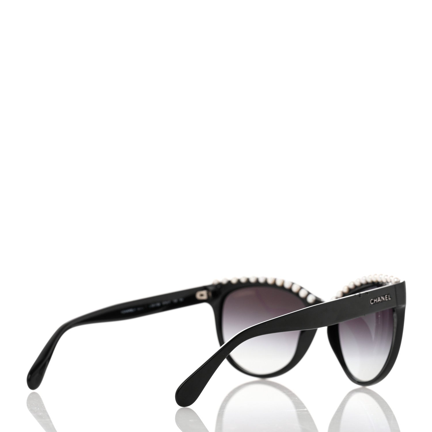 Chanel Freshwater Cultured Pearl Butterfly Sunglasses 6040-H Black 4 of 9