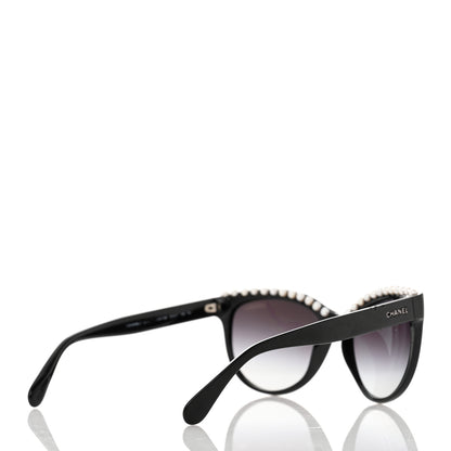Chanel Freshwater Cultured Pearl Butterfly Sunglasses 6040-H Black 4 of 9