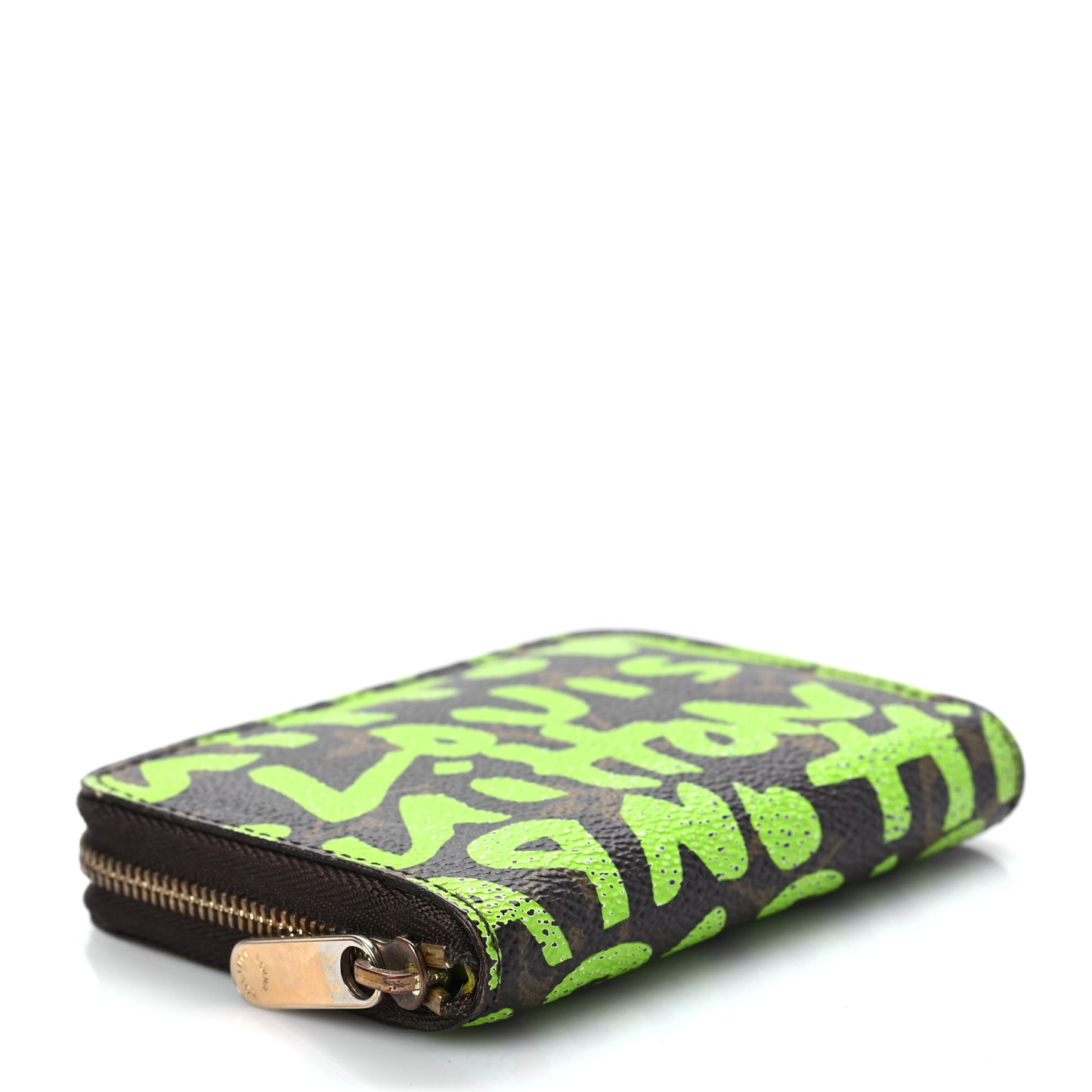 Monogram Graffiti Zippy Coin Purse Wallet Green