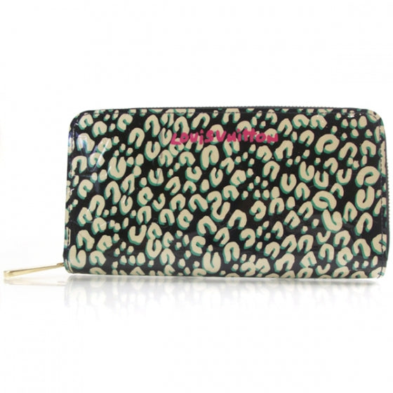 Louis Vuitton Leopard Zippy Wallet Blue Infini 1 of 7
