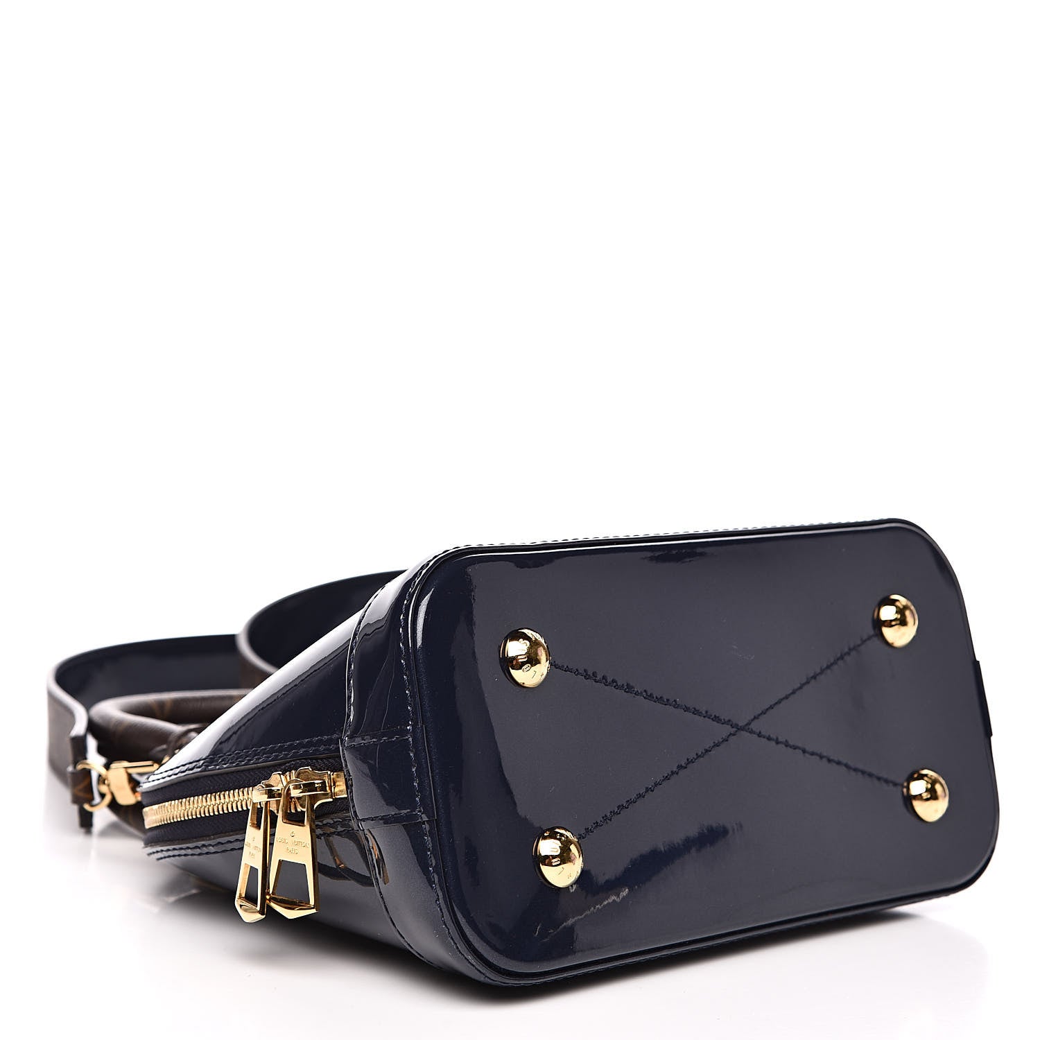 Louis Vuitton Patent Monogram Alma BB Marine 4 of 9