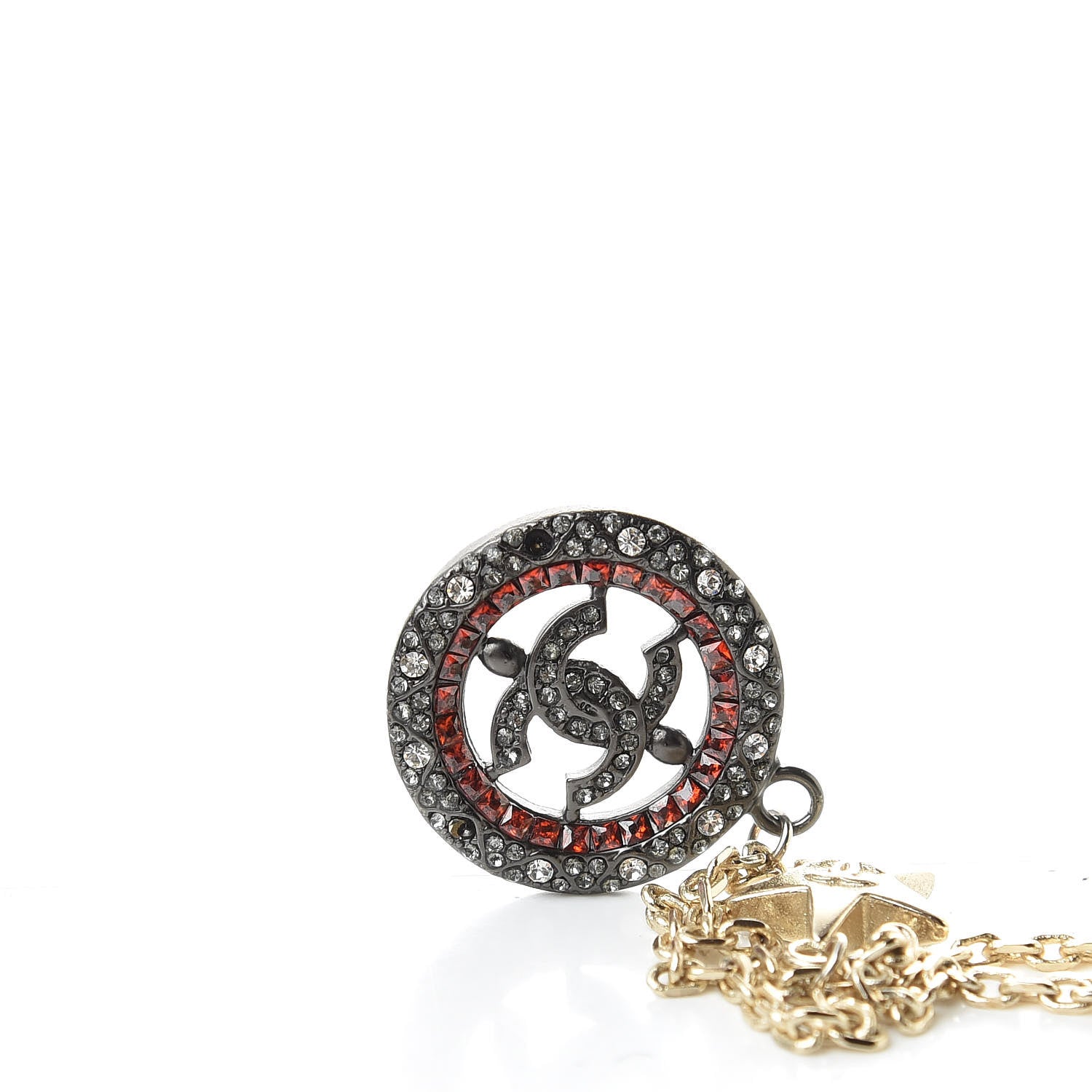 Chanel Ruthenium Crystal CC Star Moon Bracelet Gold 5 of 6