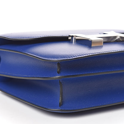 Hermes Tadelakt Constance 18 Bleu Electrique 20 of 23
