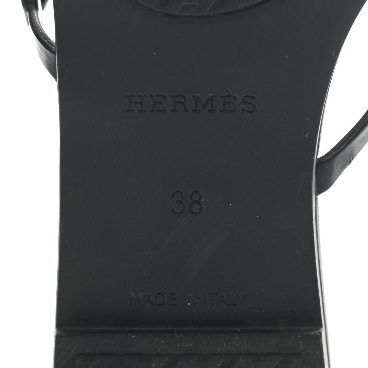 Rubber Chaine d'Ancre Rivage Sandals 38 Black
