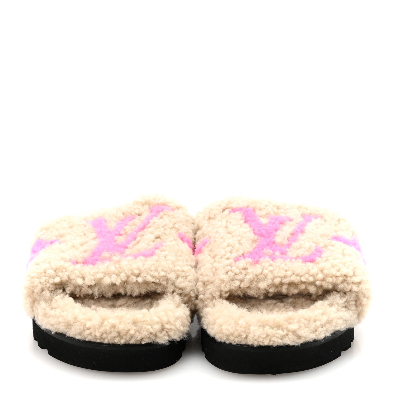 Louis Vuitton Shearling Paseo Flat Comfort Mule 36 Beige 3 of 9