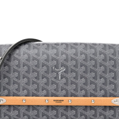 Goyard Goyardine Monte Carlo Bois Clutch With Strap Gray 7 of 12