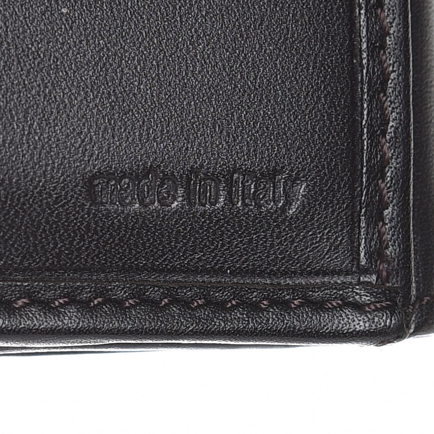 Zucca Cuoio Lucido Compact Wallet Tobacco Moro