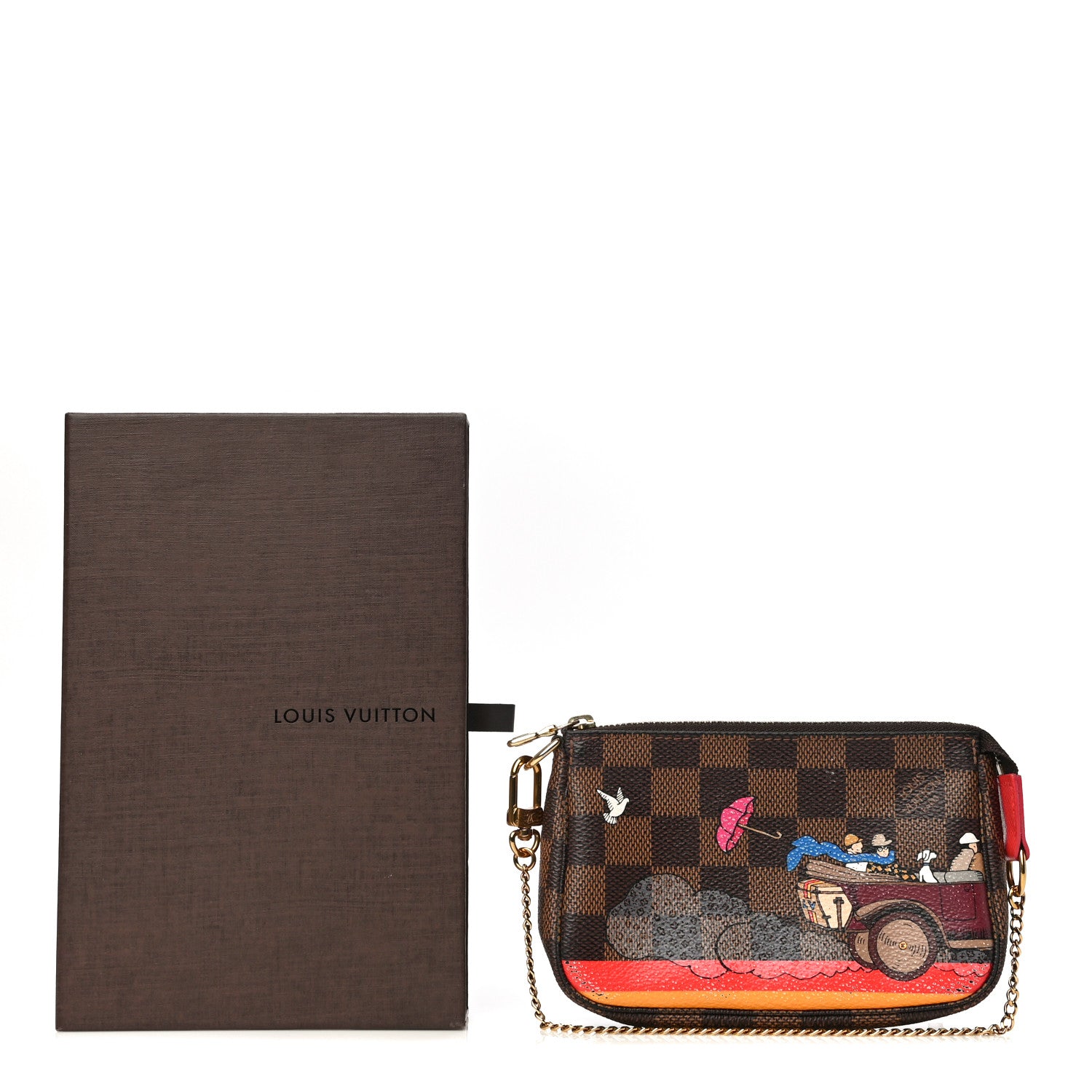 Louis Vuitton Damier Ebene 2015 Christmas Animation Mini Pochette Accessories 13 of 13