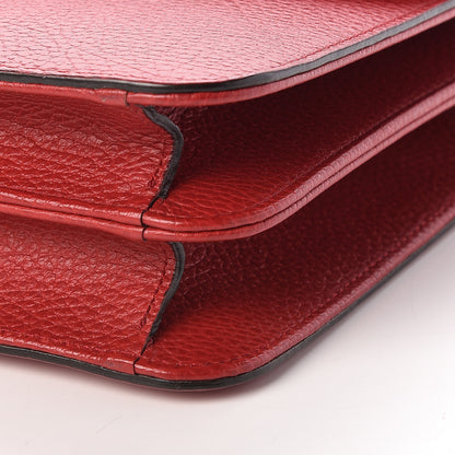 Gucci Dollar Calfskin Interlocking G Shoulder Bag Red 9 of 10