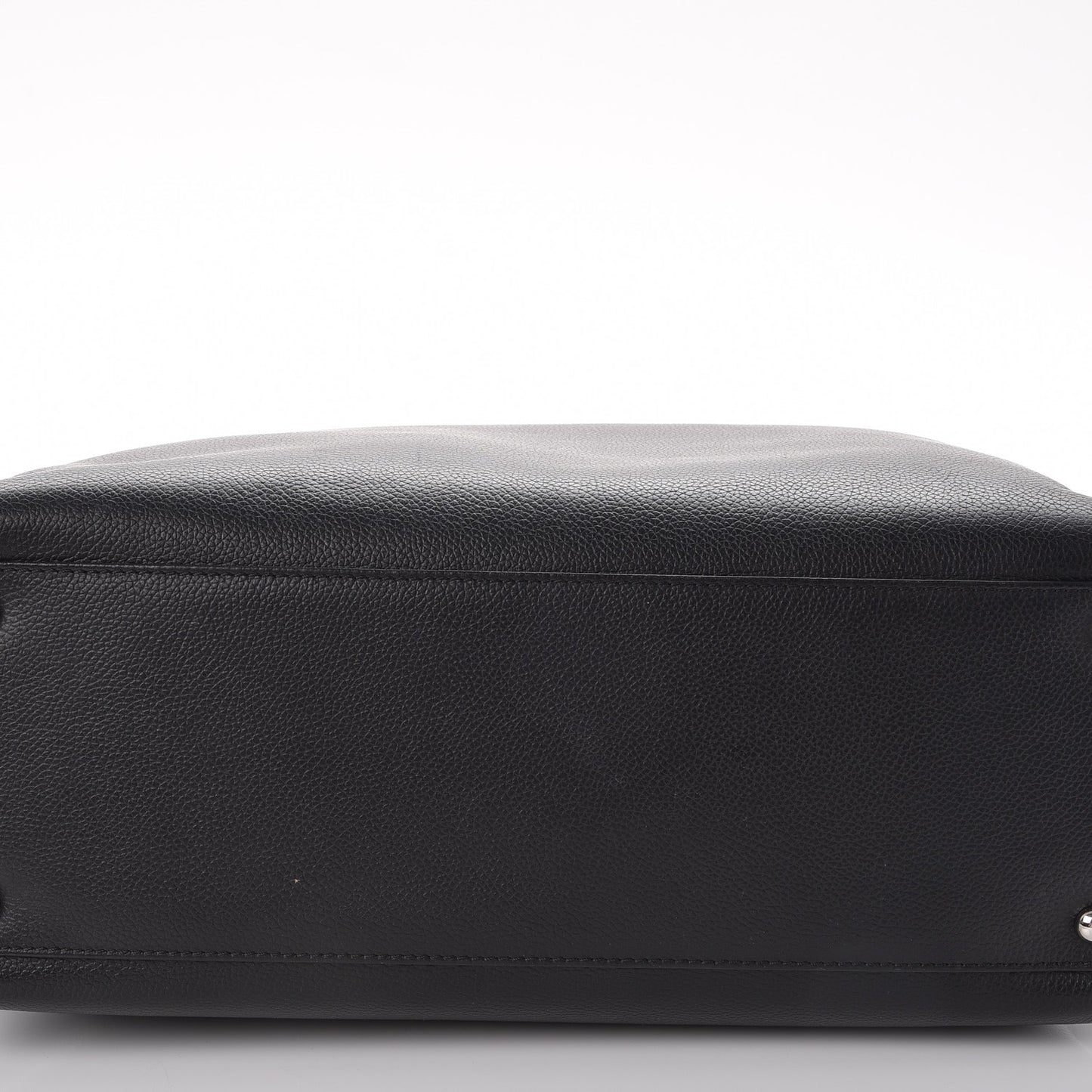 Calfskin Tall Cerf Tote Black