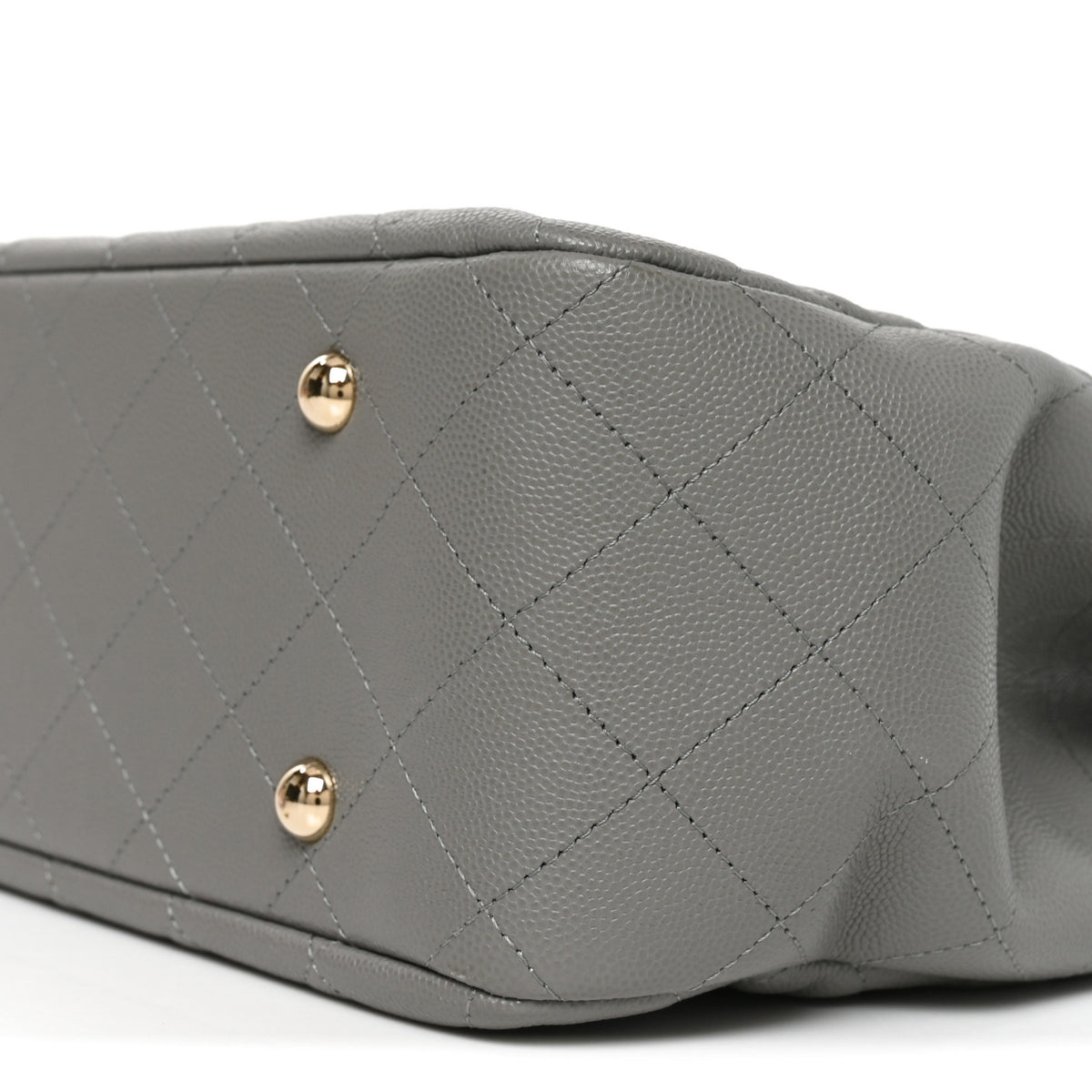 Chanel Caviar Quilted Large Classic Shopping Tote Grey 9 of 9