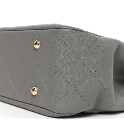 Chanel Caviar Quilted Large Classic Shopping Tote Grey 9 of 9