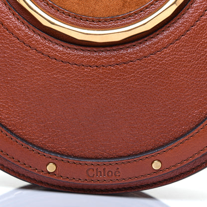 Chloe Shiny Goatskin Smooth Calfskin Suede Small Pixie Bag Saffron Red 10 of 10