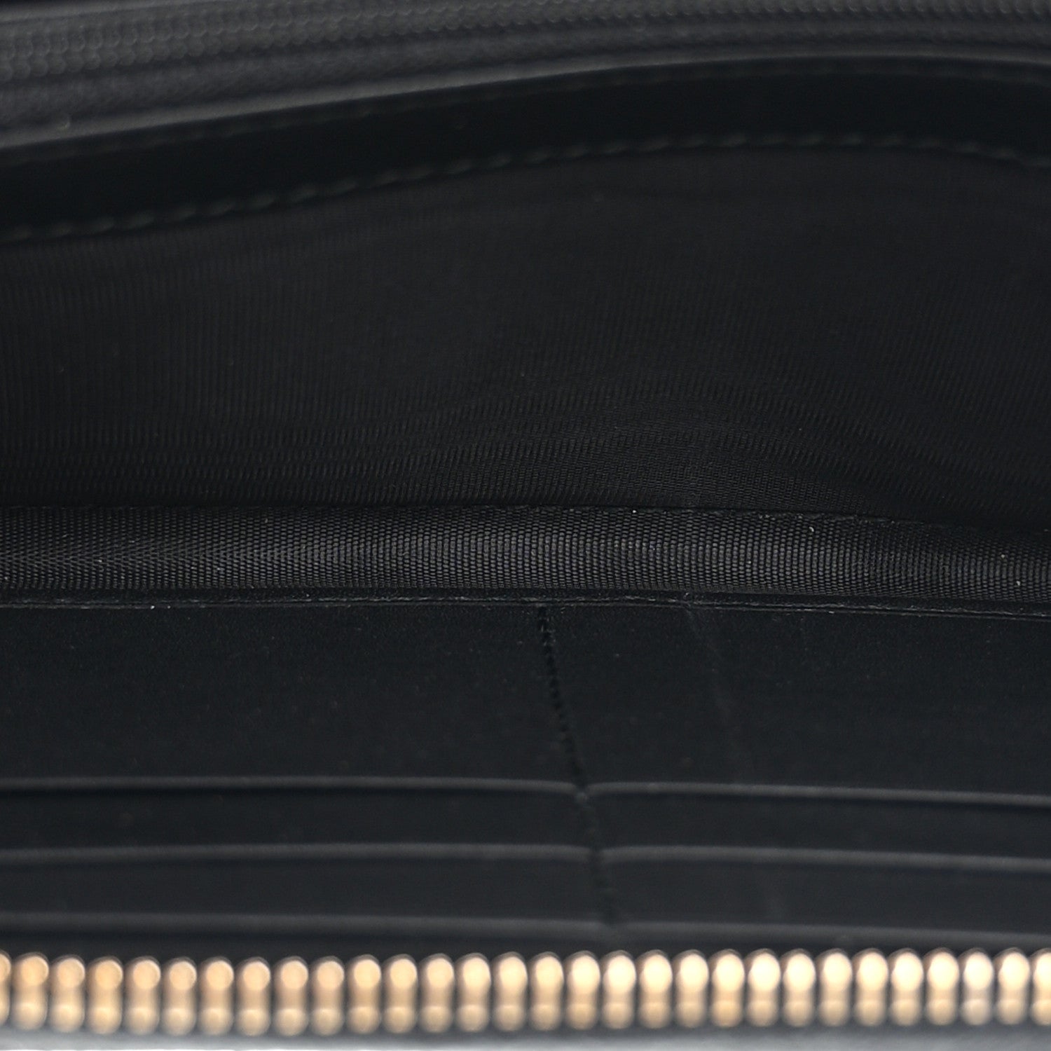 Gucci GG Supreme Monogram Cuoio Toscano Zip Around Wallet Beige Ebony Cuir 5 of 9