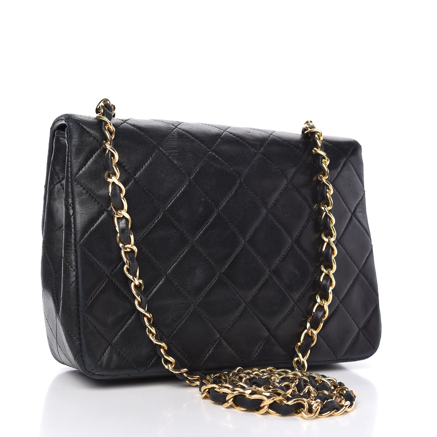 Chanel Lambskin Quilted Mini Square Flap Black 3 of 11