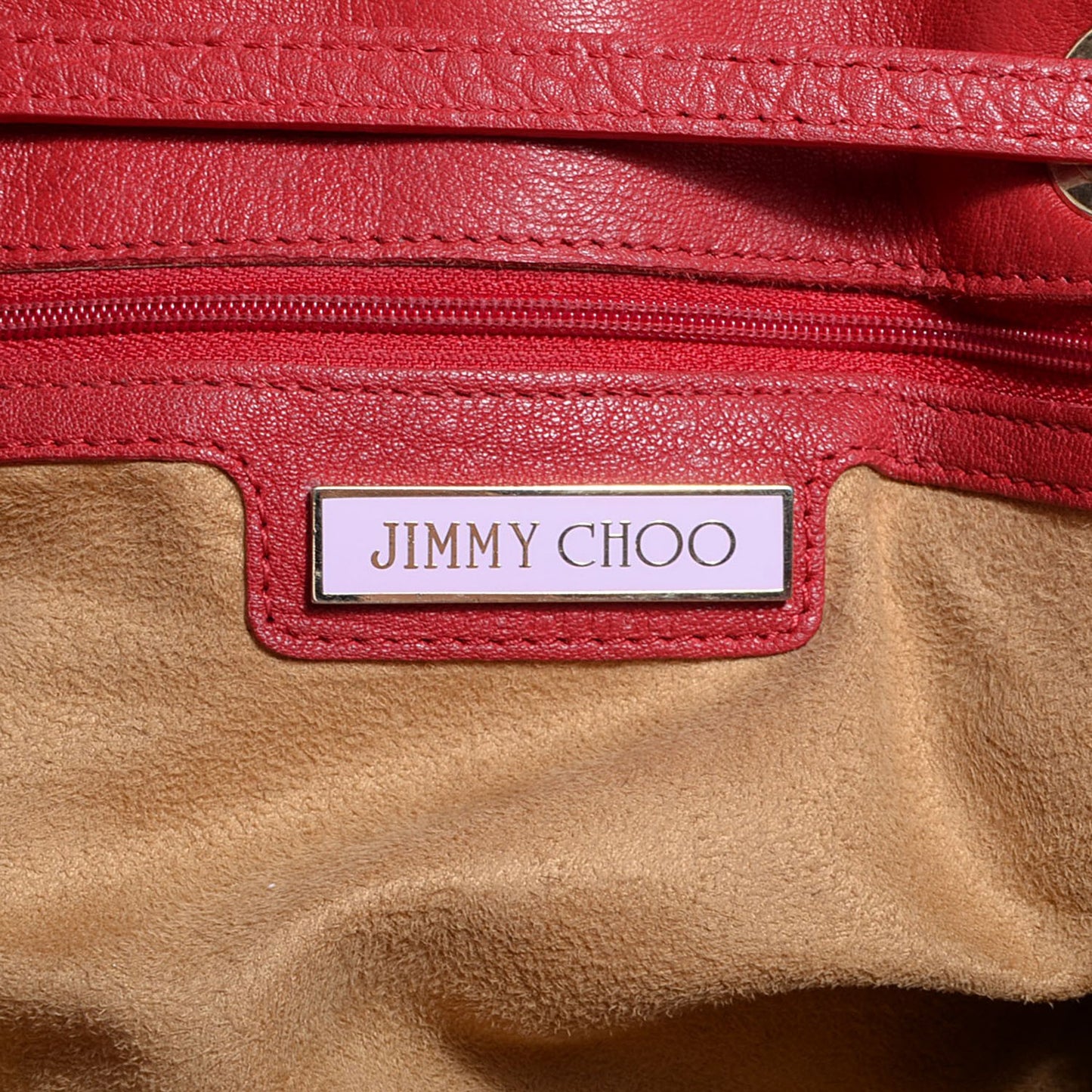 Grainy Calf Large Rosabel Satchel Red