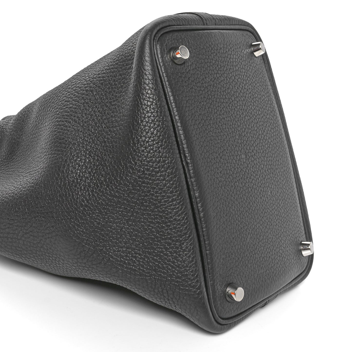 Taurillon Clemence Matte Alligator Picotin Lock Touch 18 PM Black