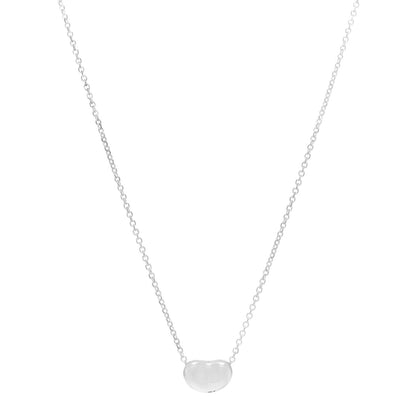 Tiffany Sterling Silver 9mm Elsa Peretti Bean Pendant Necklace 1 of 6