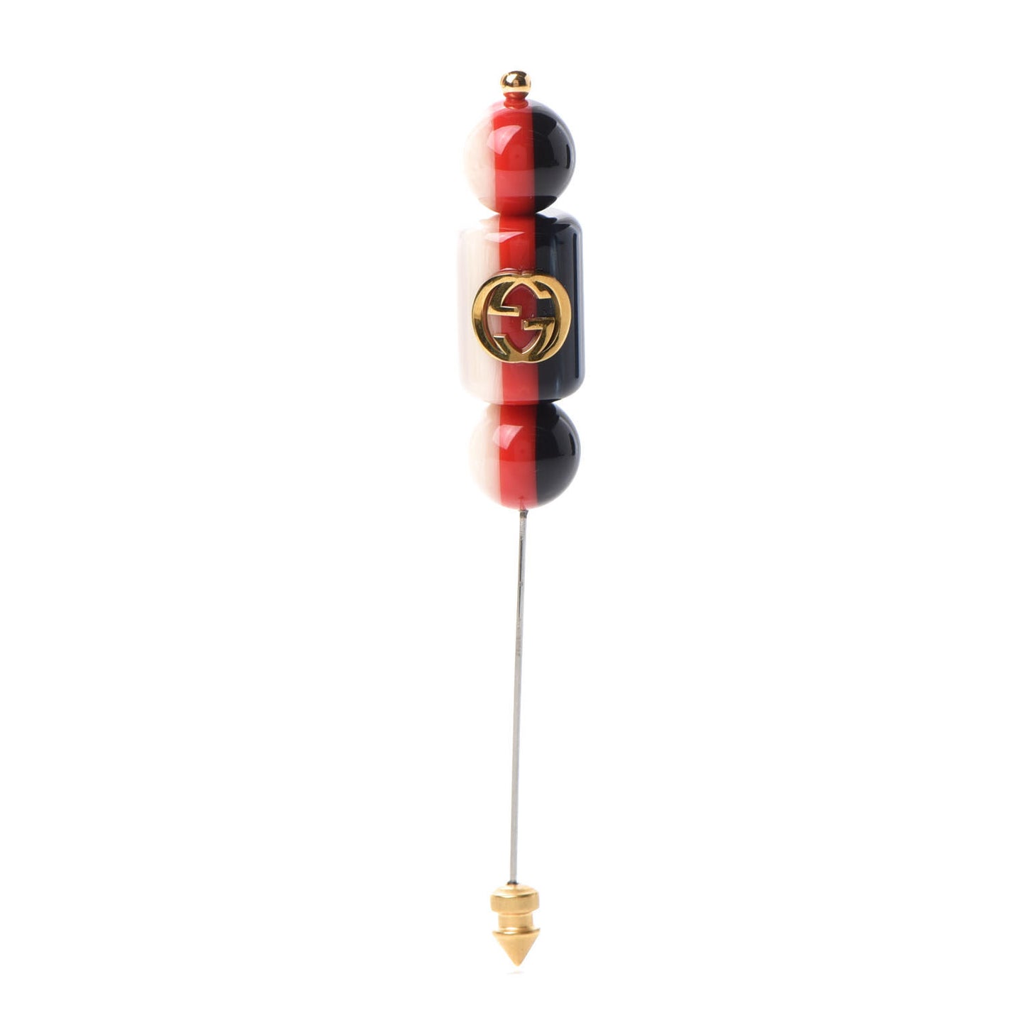 Resin Sylvie GG Brooch Gold Blue