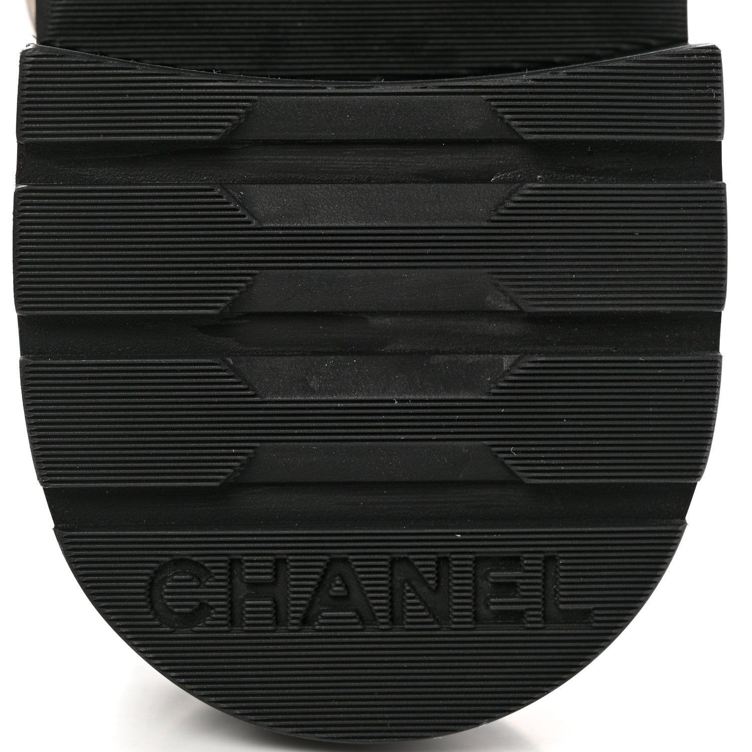 Chanel Calfskin Shiny Calfskin Quilted Lace Up Combat Boots 37 Dark Beige Black 6 of 10
