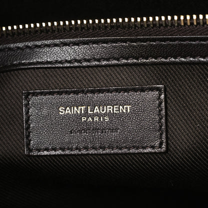 Saint Laurent Canvas Smooth Calfskin Le Monogramme 48H Duffle Chestnut 5 of 10